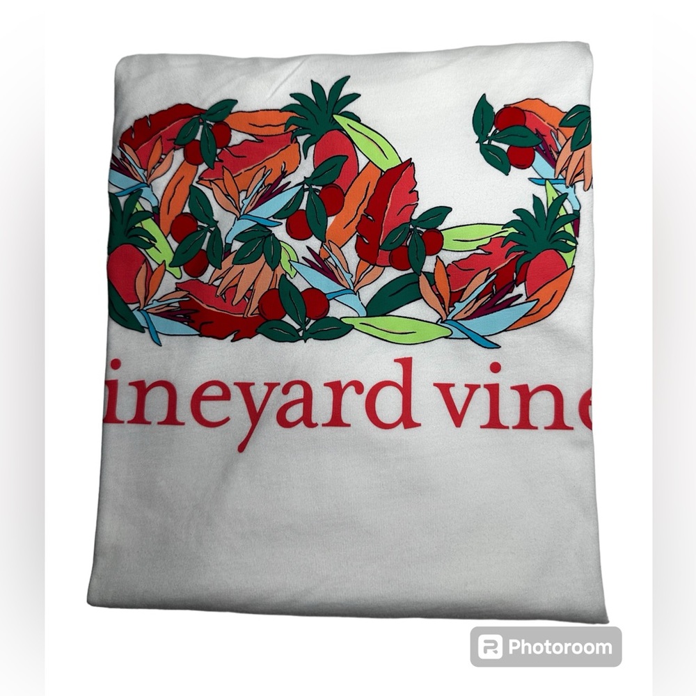 VINEYARD VINES WOMEN'S SHORT SLEEVE POCKET GRAPHIC TEE.SZ.L.NWT